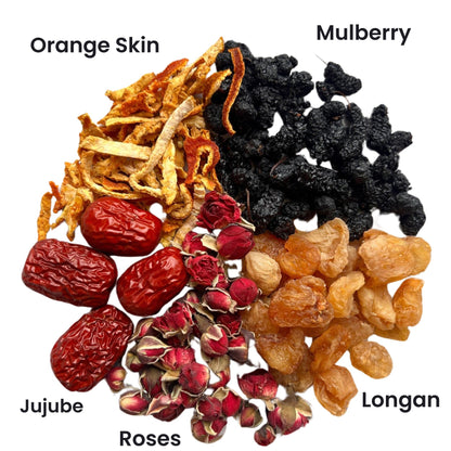 Before Period: Jujube, Mulberry, Longan, Orange Peel, Roses (10 packets)