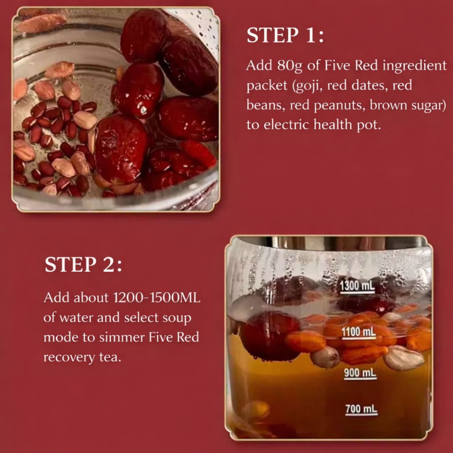 Rebuild™ Postpartum 5 Red Tea: Nourish Energy • Restore Vitality • Gentle Recovery (20 packets)