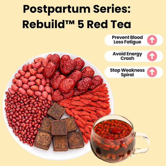 Rebuild™ Postpartum 5 Red Tea: Nourish Energy • Restore Vitality • Gentle Recovery (20 packets)
