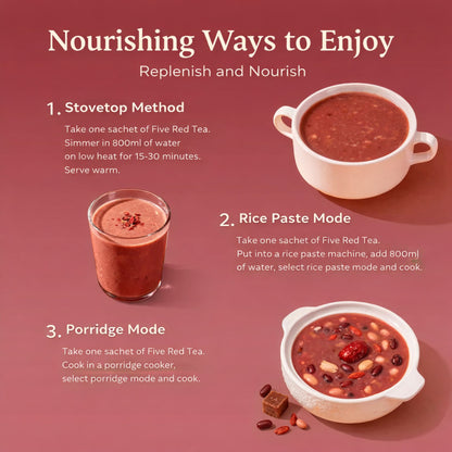 Rebuild™ Postpartum 5 Red Tea: Nourish Energy • Restore Vitality • Gentle Recovery (20 packets)