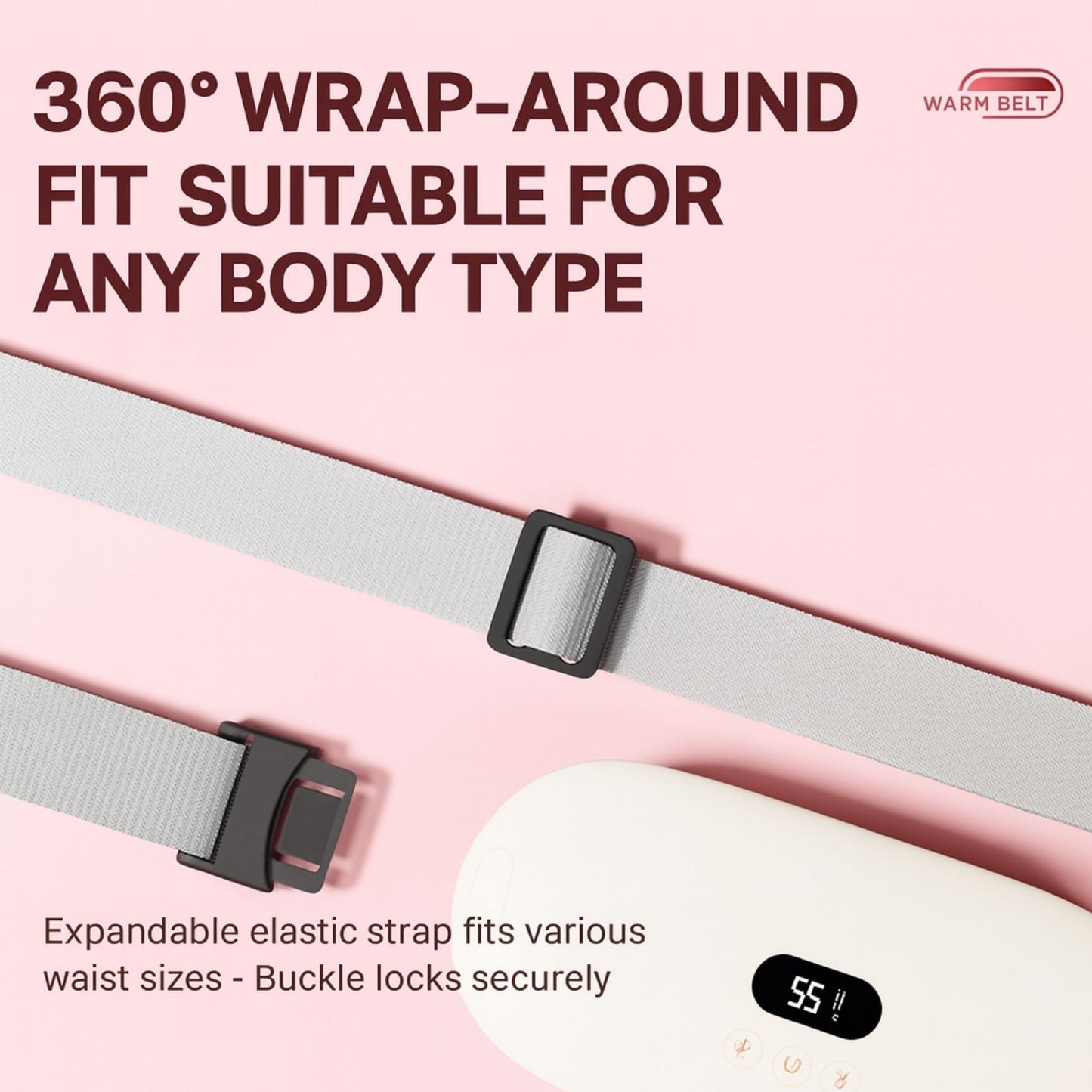 SmartSoothe Period Cramp Relief Warming Massager Belt