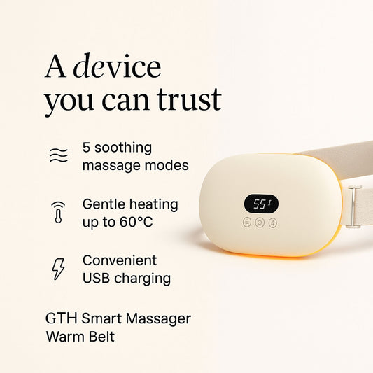 SmartSoothe Period Cramp Relief Warming Massager Belt
